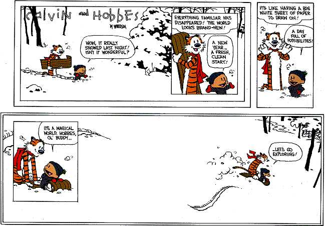 calvin and hobbes snowmen. from Calvin and Hobbes#39;